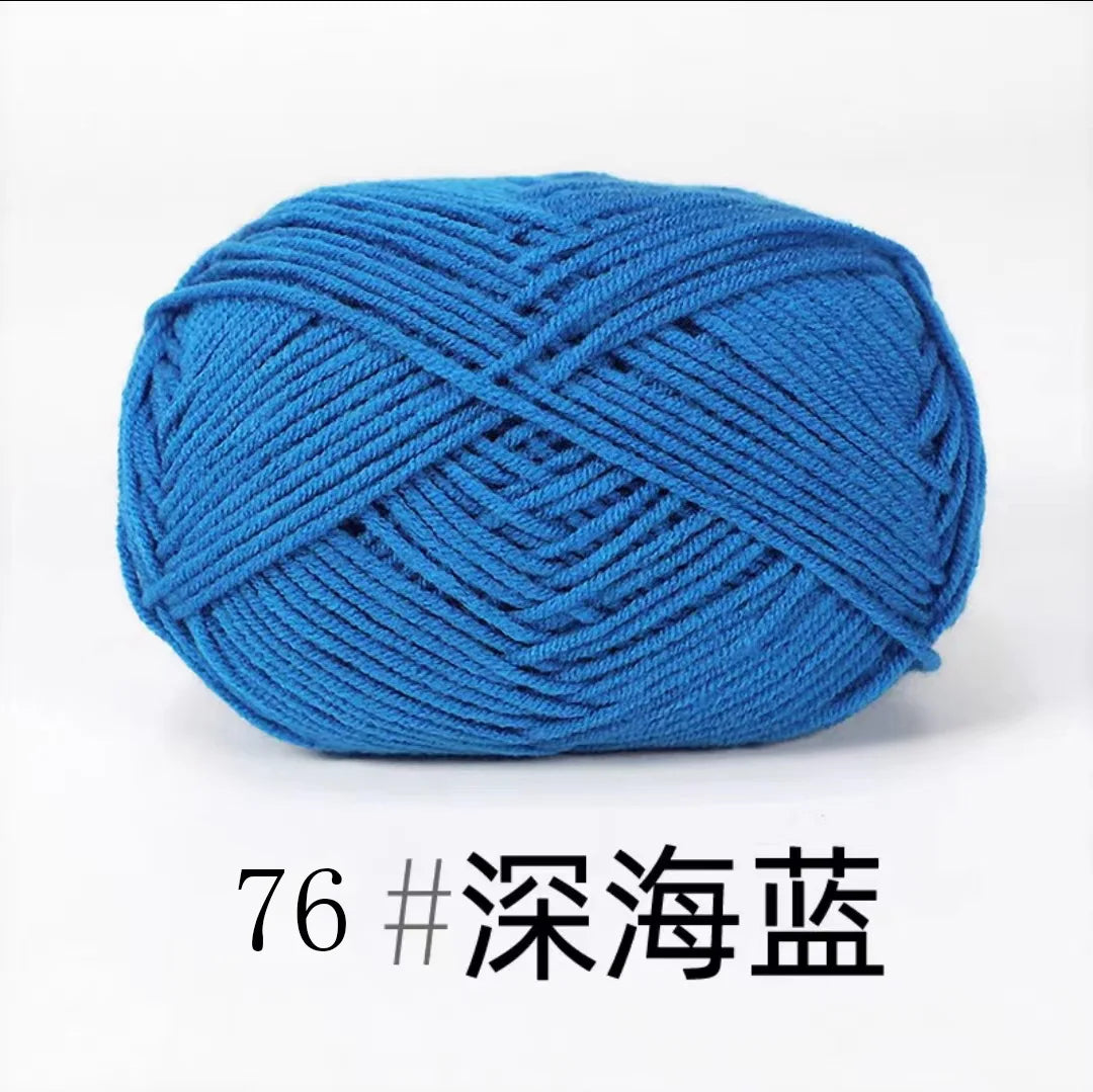 Eco-Friendly 4ply Milk Cotton Knitting Yarn Set - Smarsty