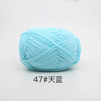Eco-Friendly 4ply Milk Cotton Knitting Yarn Set - Smarsty
