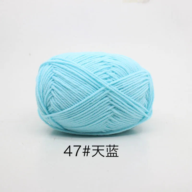 Eco-Friendly 4ply Milk Cotton Knitting Yarn Set - Smarsty