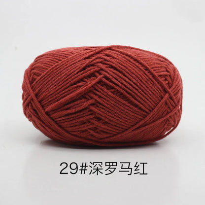 Eco-Friendly 4ply Milk Cotton Knitting Yarn Set - Smarsty