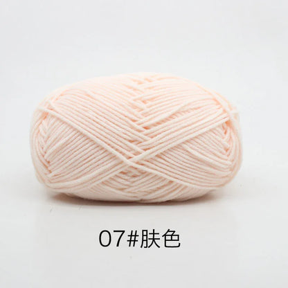Eco-Friendly 4ply Milk Cotton Knitting Yarn Set - Smarsty