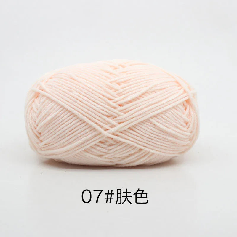 Eco-Friendly 4ply Milk Cotton Knitting Yarn Set - Smarsty