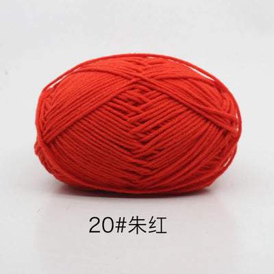 Eco-Friendly 4ply Milk Cotton Knitting Yarn Set - Smarsty