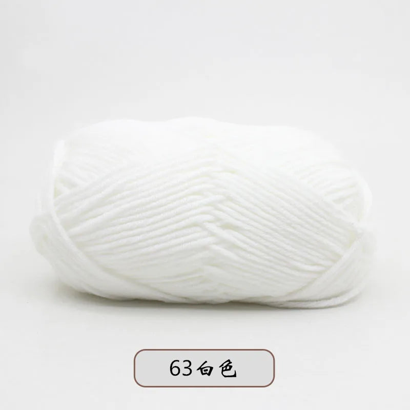Eco-Friendly 4ply Milk Cotton Knitting Yarn Set - Smarsty