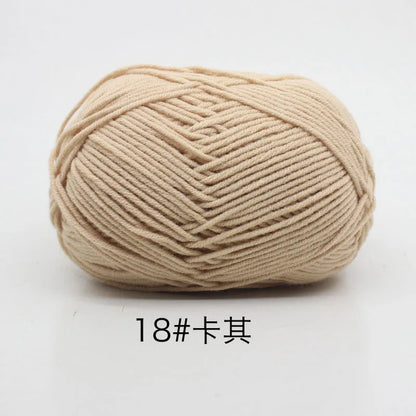 Eco-Friendly 4ply Milk Cotton Knitting Yarn Set - Smarsty