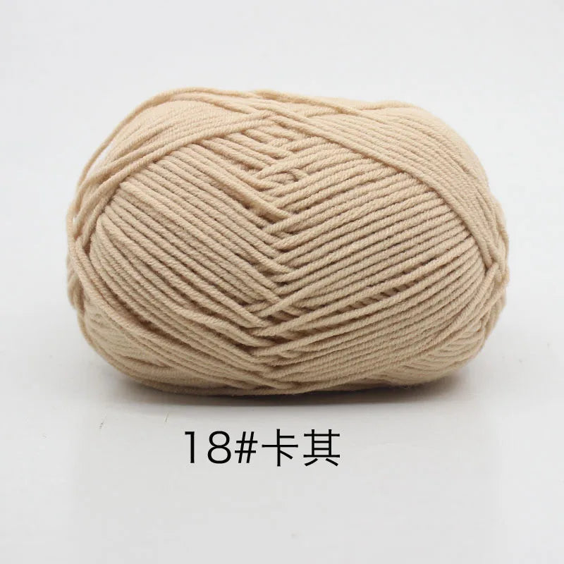 Eco-Friendly 4ply Milk Cotton Knitting Yarn Set - Smarsty