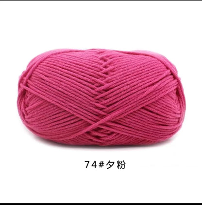 Eco-Friendly 4ply Milk Cotton Knitting Yarn Set - Smarsty