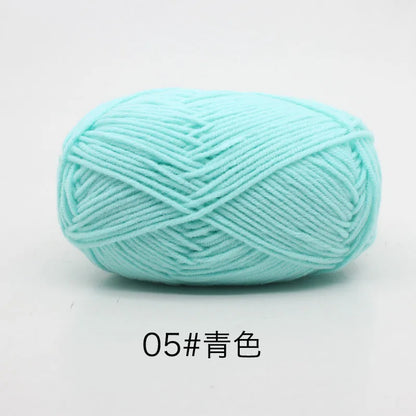 Eco-Friendly 4ply Milk Cotton Knitting Yarn Set - Smarsty