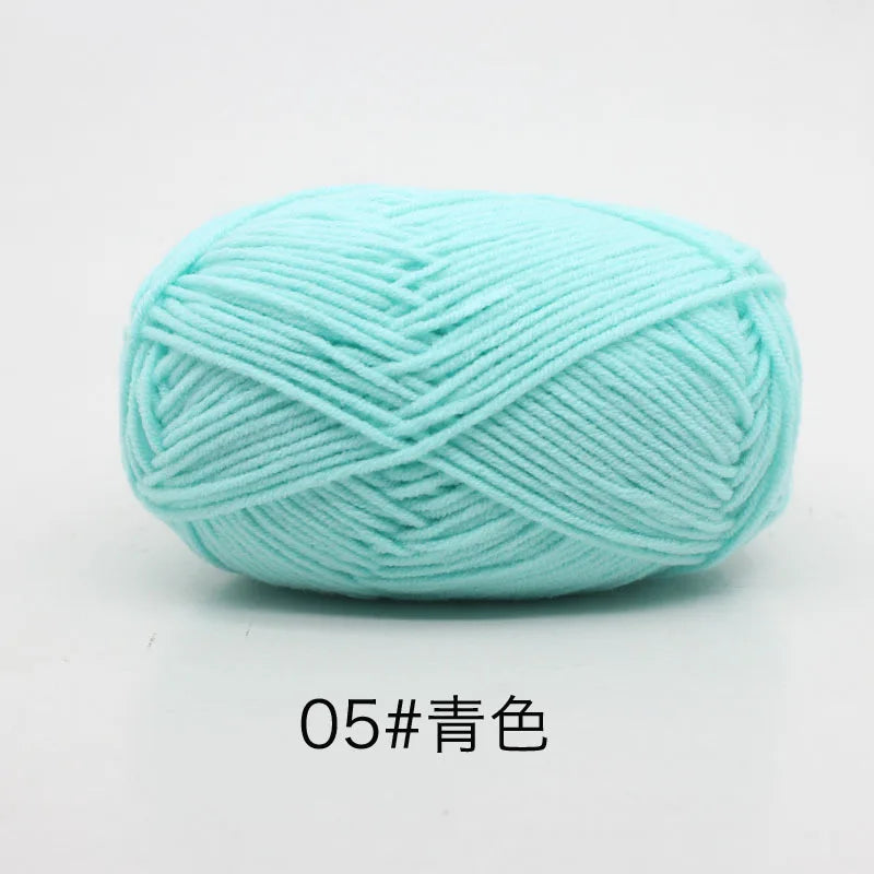 Eco-Friendly 4ply Milk Cotton Knitting Yarn Set - Smarsty