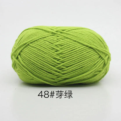 Eco-Friendly 4ply Milk Cotton Knitting Yarn Set - Smarsty