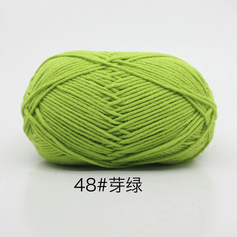 Eco-Friendly 4ply Milk Cotton Knitting Yarn Set - Smarsty