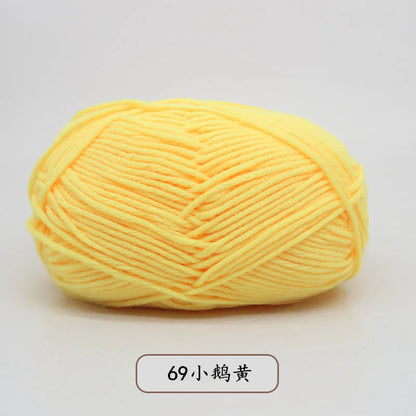 Eco-Friendly 4ply Milk Cotton Knitting Yarn Set - Smarsty