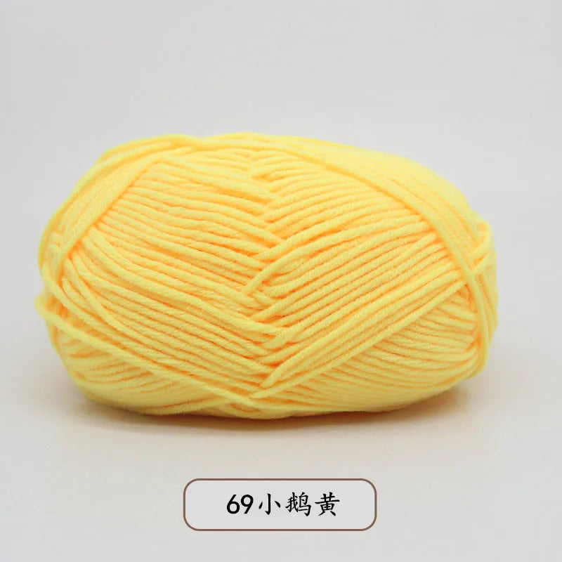 Eco-Friendly 4ply Milk Cotton Knitting Yarn Set - Smarsty
