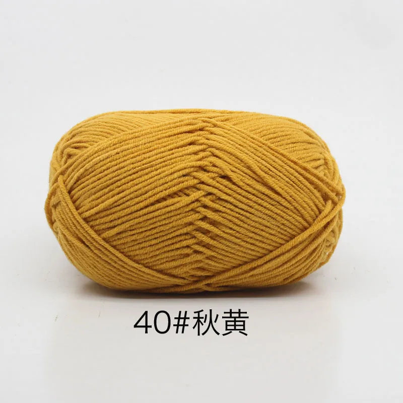 Eco-Friendly 4ply Milk Cotton Knitting Yarn Set - Smarsty