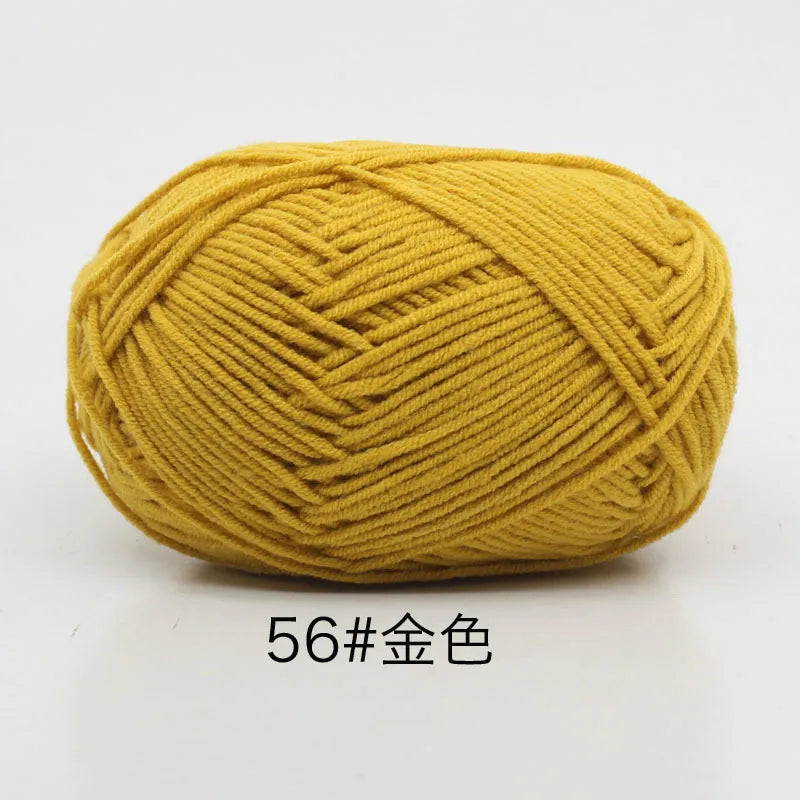 Eco-Friendly 4ply Milk Cotton Knitting Yarn Set - Smarsty