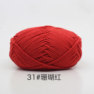 Eco-Friendly 4ply Milk Cotton Knitting Yarn Set - Smarsty