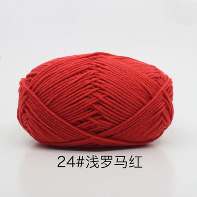 Eco-Friendly 4ply Milk Cotton Knitting Yarn Set - Smarsty