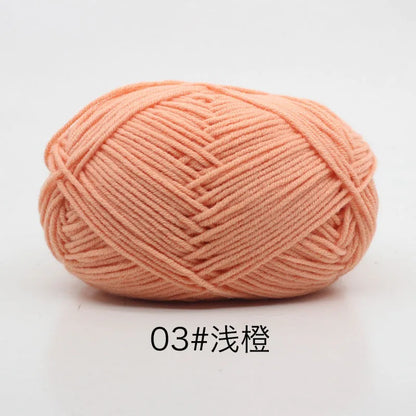Eco-Friendly 4ply Milk Cotton Knitting Yarn Set - Smarsty