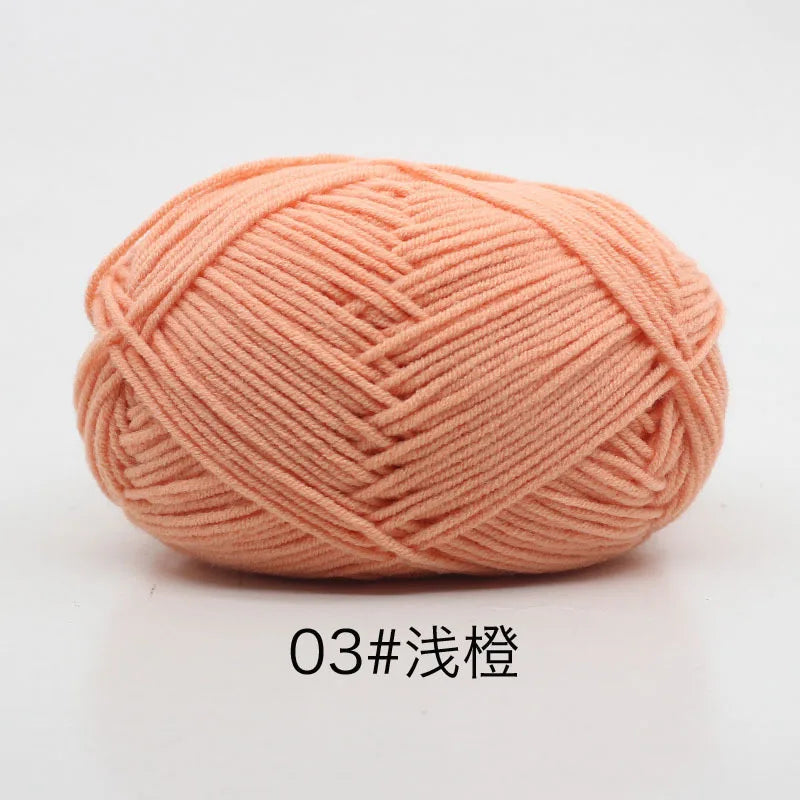 Eco-Friendly 4ply Milk Cotton Knitting Yarn Set - Smarsty
