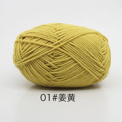Eco-Friendly 4ply Milk Cotton Knitting Yarn Set - Smarsty