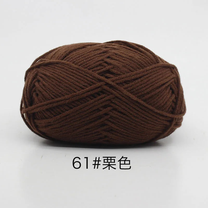 Eco-Friendly 4ply Milk Cotton Knitting Yarn Set - Smarsty