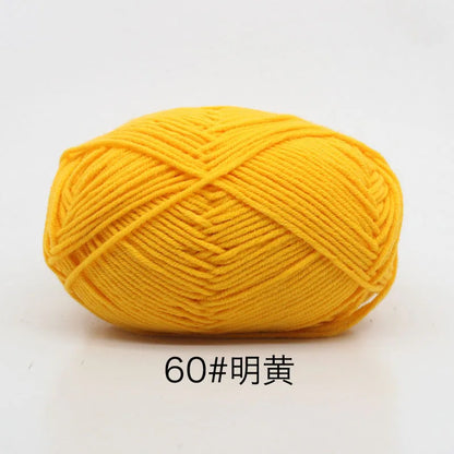 Eco-Friendly 4ply Milk Cotton Knitting Yarn Set - Smarsty