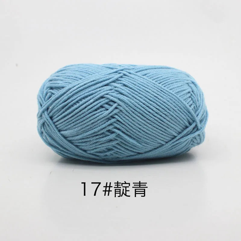 Eco-Friendly 4ply Milk Cotton Knitting Yarn Set - Smarsty