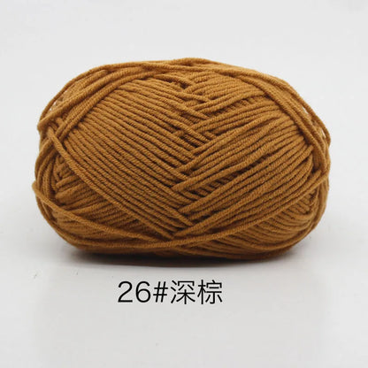 Eco-Friendly 4ply Milk Cotton Knitting Yarn Set - Smarsty