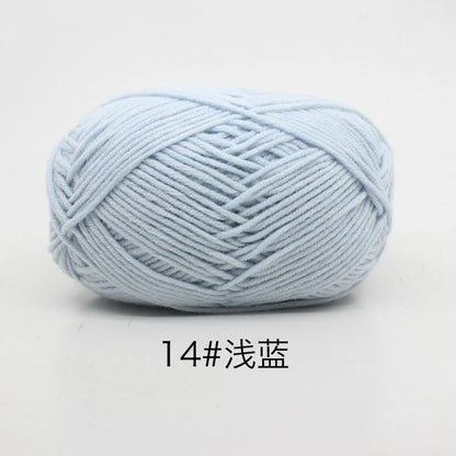 Eco-Friendly 4ply Milk Cotton Knitting Yarn Set - Smarsty