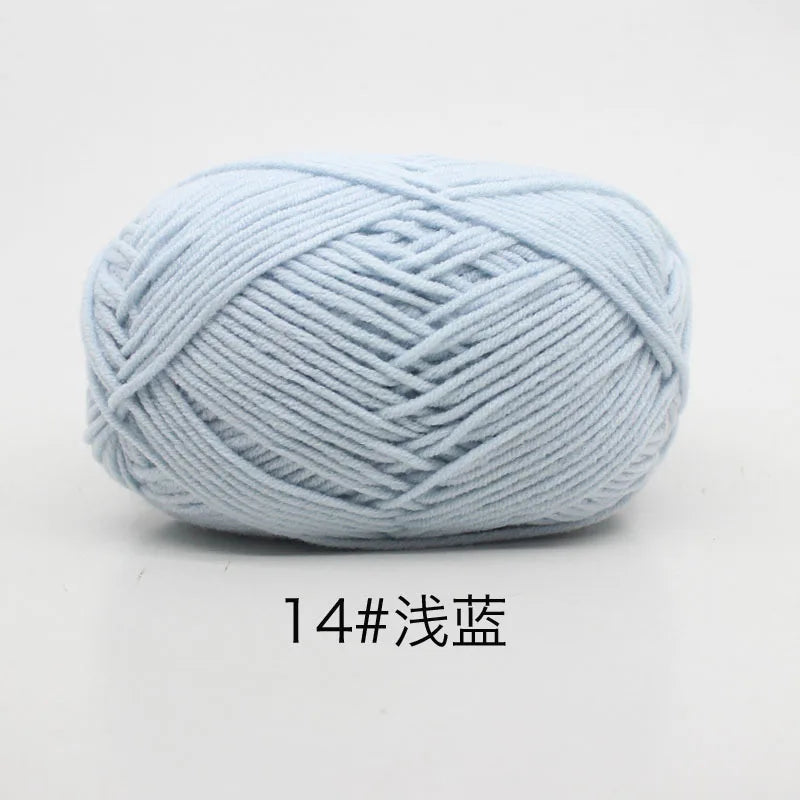 Eco-Friendly 4ply Milk Cotton Knitting Yarn Set - Smarsty