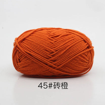 Eco-Friendly 4ply Milk Cotton Knitting Yarn Set - Smarsty