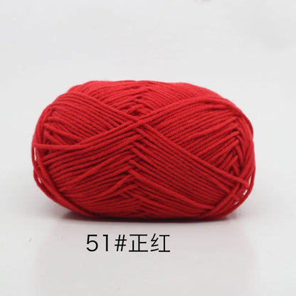 Eco-Friendly 4ply Milk Cotton Knitting Yarn Set - Smarsty