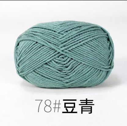 Eco-Friendly 4ply Milk Cotton Knitting Yarn Set - Smarsty