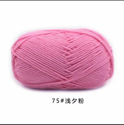 Eco-Friendly 4ply Milk Cotton Knitting Yarn Set - Smarsty