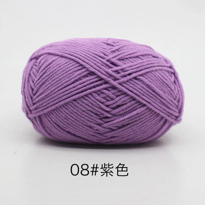 Eco-Friendly 4ply Milk Cotton Knitting Yarn Set - Smarsty