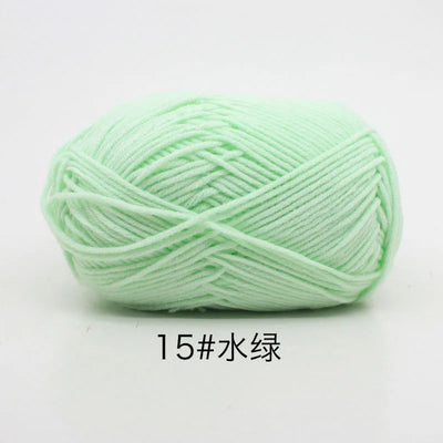 Eco-Friendly 4ply Milk Cotton Knitting Yarn Set - Smarsty