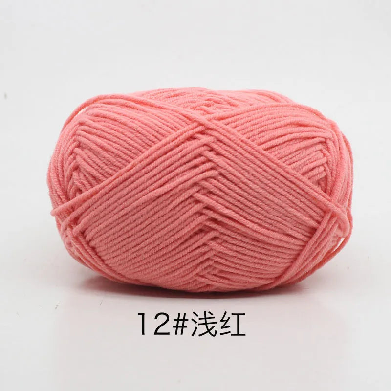 Eco-Friendly 4ply Milk Cotton Knitting Yarn Set - Smarsty
