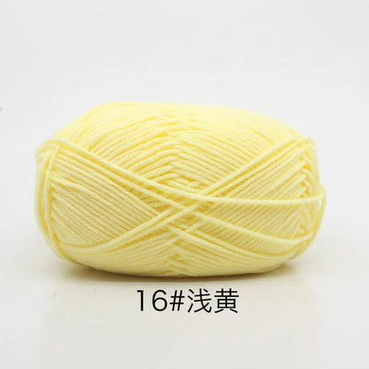 Eco-Friendly 4ply Milk Cotton Knitting Yarn Set - Smarsty