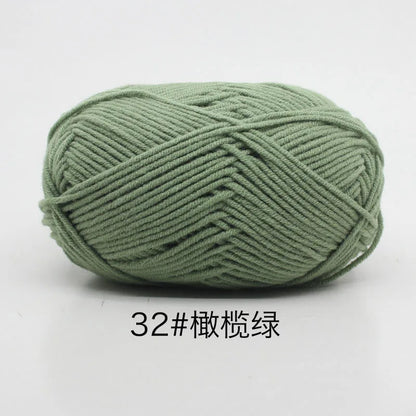 Eco-Friendly 4ply Milk Cotton Knitting Yarn Set - Smarsty