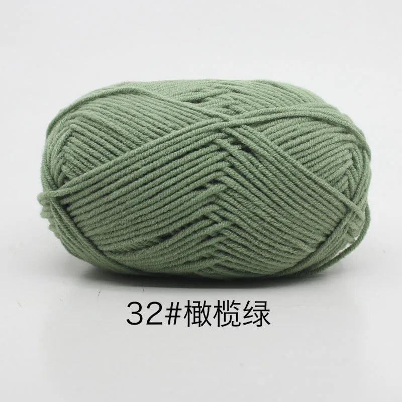 Eco-Friendly 4ply Milk Cotton Knitting Yarn Set - Smarsty