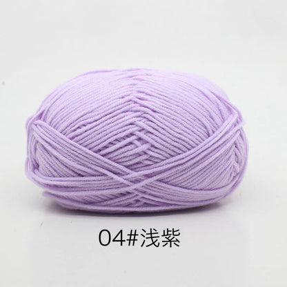 Eco-Friendly 4ply Milk Cotton Knitting Yarn Set - Smarsty