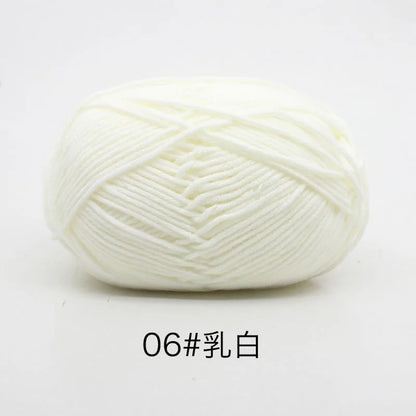 Eco-Friendly 4ply Milk Cotton Knitting Yarn Set - Smarsty