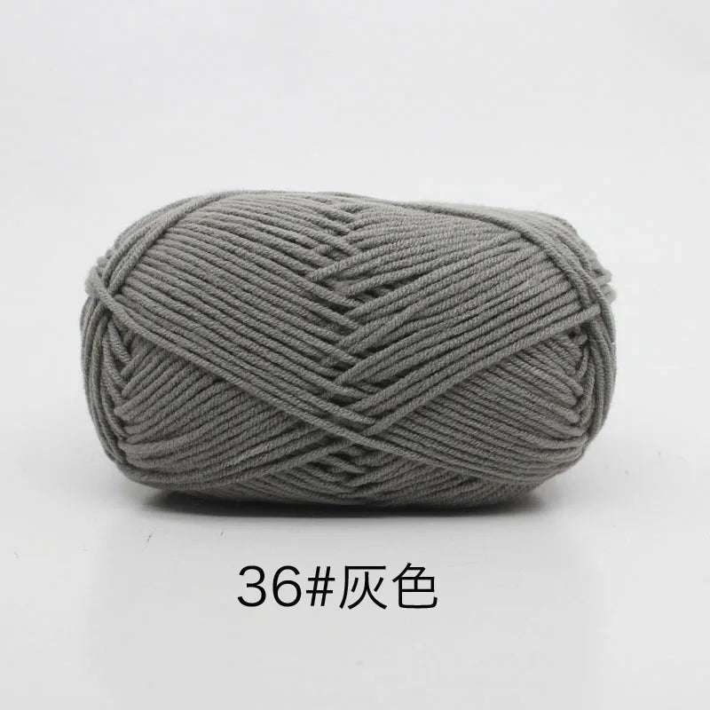 Eco-Friendly 4ply Milk Cotton Knitting Yarn Set - Smarsty