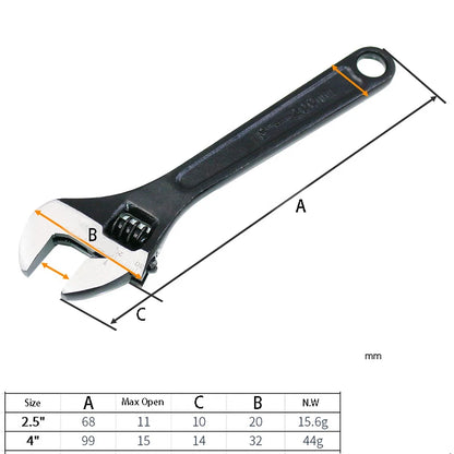 Mini Adjustable Wrench Set for Convenient Carrying - Smarsty