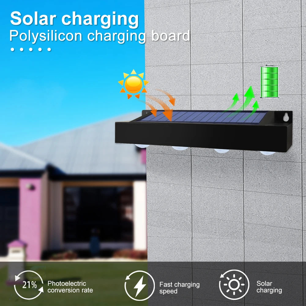 Waterproof Solar Wall Light for Outdoor Decor - Smarsty