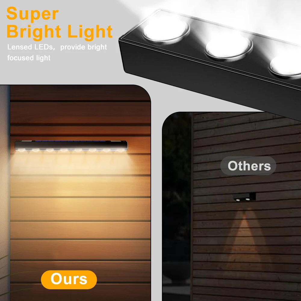 Waterproof Solar Wall Light for Outdoor Decor - Smarsty