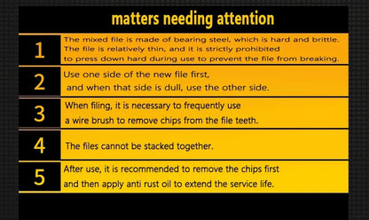 Precision Alloy Steel File Set for Woodworking Excellence - Smarsty