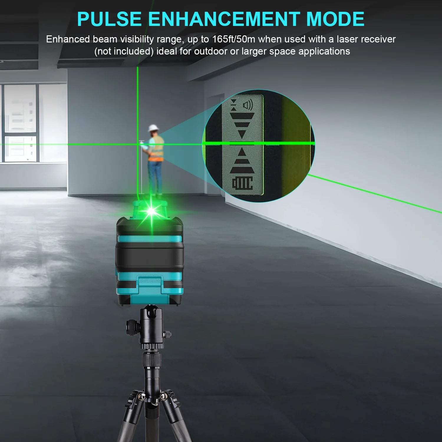 Kiprim 5 Line Laser Level Tool with Green Light - Smarsty