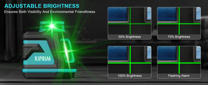 Kiprim 5 Line Laser Level Tool with Green Light - Smarsty