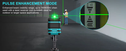 Kiprim 5 Line Laser Level Tool with Green Light - Smarsty